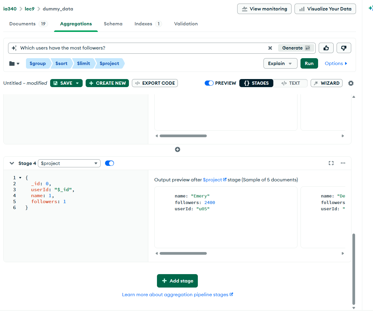 IA340 Week 10 — MongoDB Data Analysis with Python